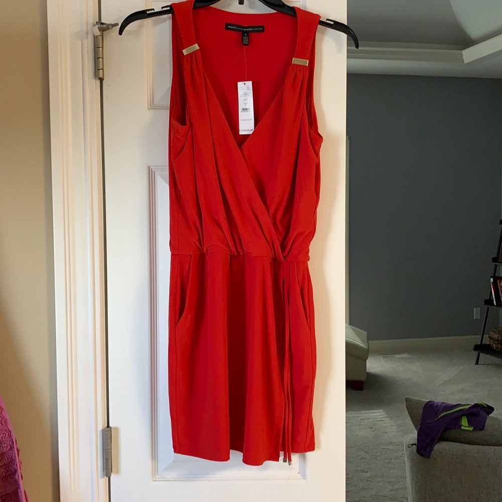 White House Black Market red skort
